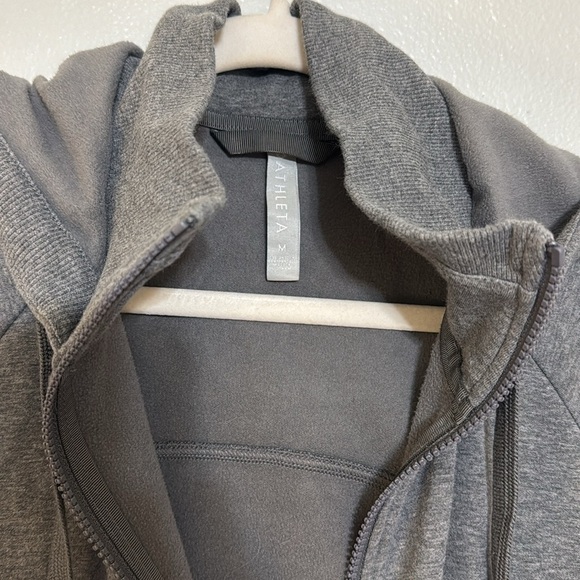 Athleta Triumph Full Zip Hoodie in Charcoal Grey Heather - Picture 5 of 8